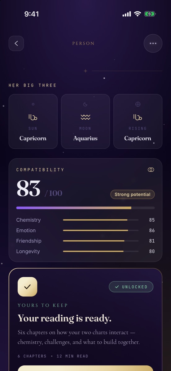 Luxtra app screen